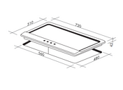 Artusi 70cm Gas Stainless Cooktop AGH70XFFD
