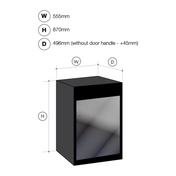 Artusi AOF1BM5 dimensions diagram