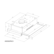 Artusi ASO600RX/3 dimensions diagram