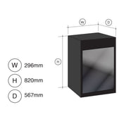 Artusi 18 Bottle Single Zone Wine Fridge AWC18BV
