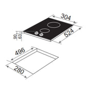 Artusi 30cm Ceramic Cooktop CACC32K