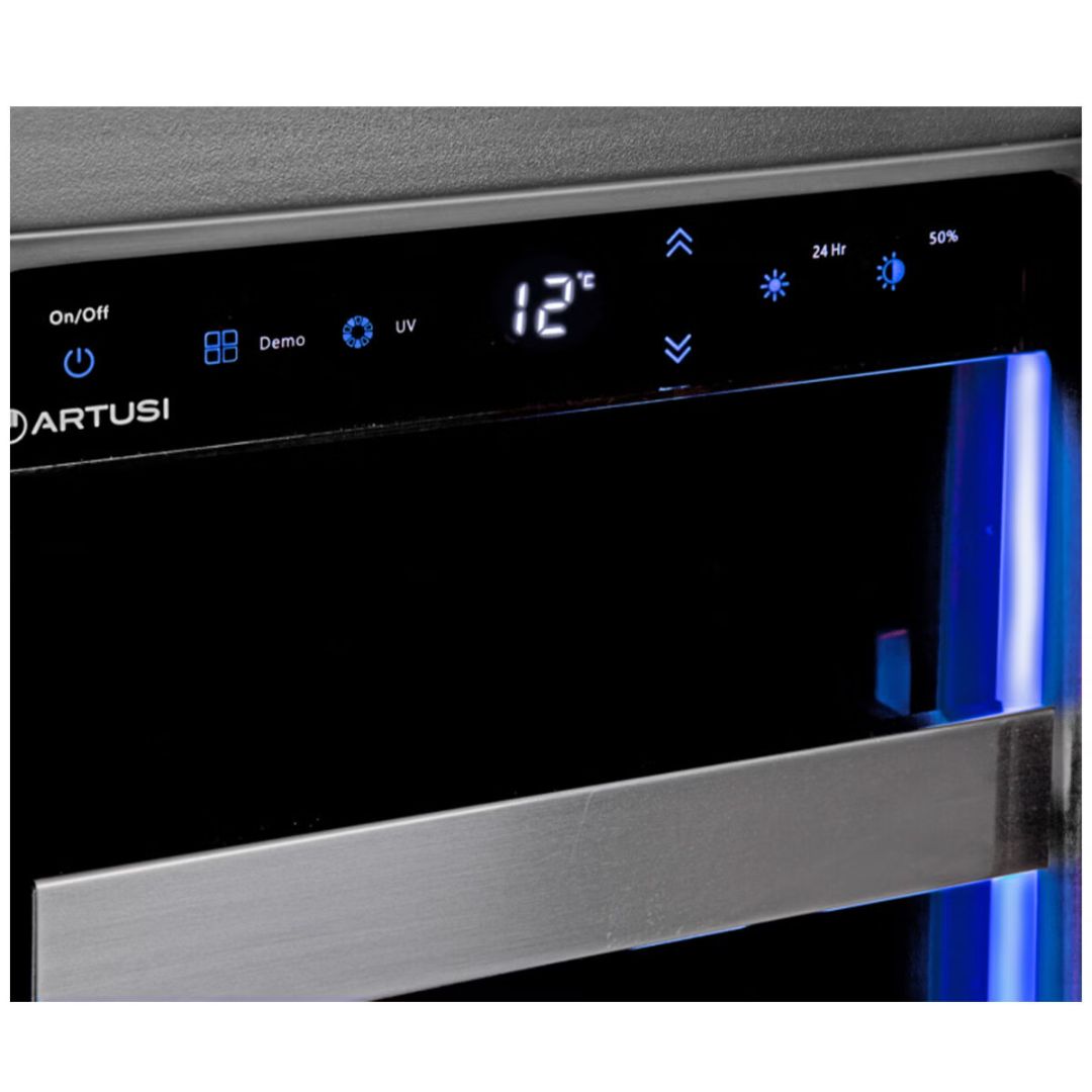 Artusi 38 Bottle Dual Zone Wine Fridge AWC36BV