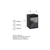 Artusi 38 Bottle Dual Zone Wine Fridge AWC36BV