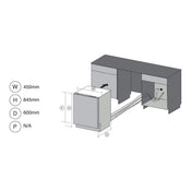 Artusi 45cm Stainless Steel Freestanding Dishwasher ADW4509X