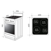 Artusi 60cm Electric Freestanding Oven AFC607B