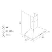 Fulgor 90cm Canopy Rangehood FG901X1