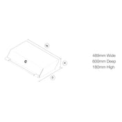 Artusi 60cm Matte Black BBQ Lid ABBQMBH3
