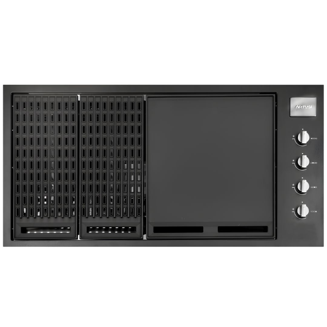 Artusi 104cm Matte Black Built-In BBQ ABBQ1MB