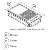 Artusi 104cm Stainless Steel Built-In BBQ ABBQM