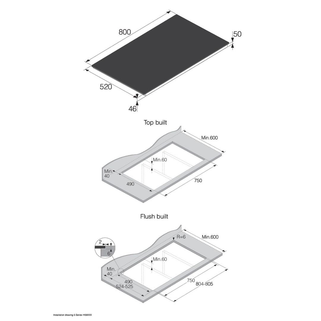 Asko 80cm Induction Cooktop HI5842FBG1 - Clearance