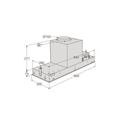 Asko 86cm Undermount Rangehood CBB861S - Factory Seconds
