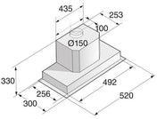 Asko 52cm Concealed Rangehood CC4525S - Factory Seconds