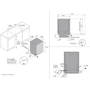 Asko Built Under White Dishwasher DBI343ID.W.AU - Factory Seconds