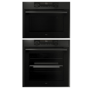 Asko 60cm Graphite Black Oven with Full Steam OCS8687A1 and Combi Microwave Oven OCM8487A1 Bundle - Factory Seconds