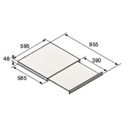 Asko Laundry Pull-out Stacking Kit Titanium HSS1053T - Factory Seconds