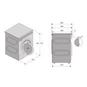 Asko 8kg ProWash Logic Front Load Washing Machine Titanium W4086P.T.AU - Factory Seconds