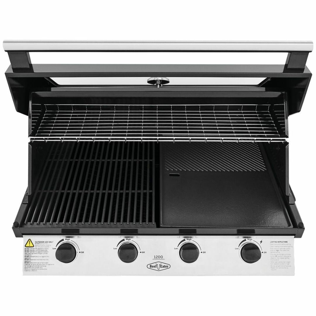 Beefeater 1200 Series 4 Burner LPG Built-In BBQ BBG1240BB - Factory Seconds