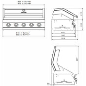 Beefeater 1600 Series 4 Burner Built-In BBQ BBG1640DA - Factory Seconds