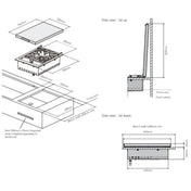 Beefeater Signature ProLine Side Burner Built-In Natural Gas BBQ BSW318SA NG - Factory Seconds