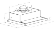 Beko 60cm Slideout Rangehood BRH60TW - Clearance