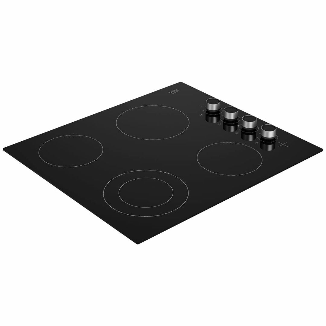 Beko 60cm 4 Zone Ceramic Cooktop BCT601CG