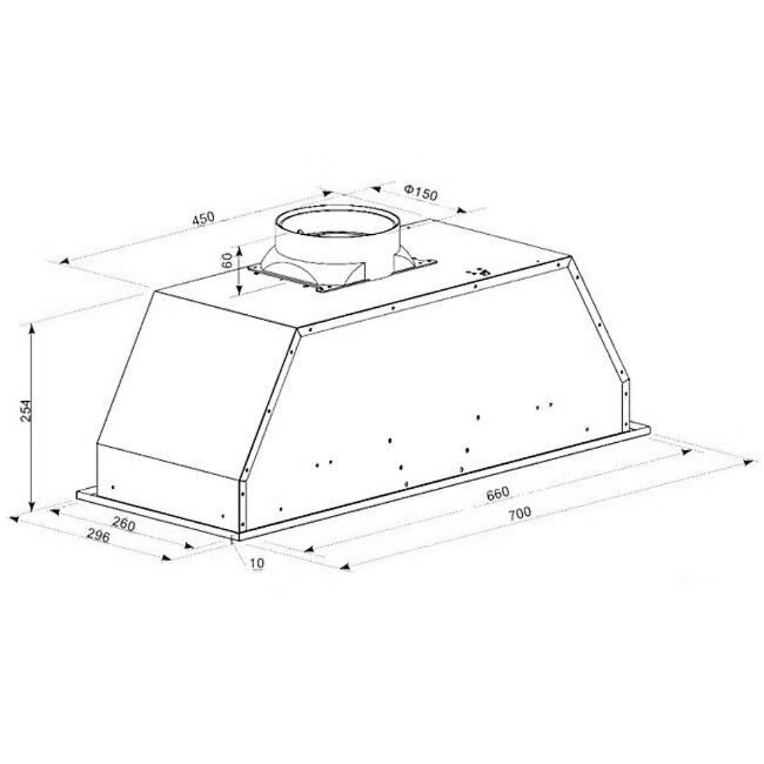 Beko 70cm Undermount Rangehood BRH70UX
