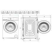 Beko 8kg/4kg UltraFast Washer Dryer Combo BWDB8420W1