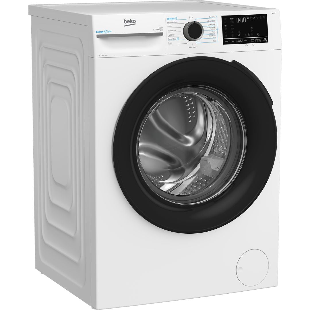 Beko 8kg Front Load Washing Machine with Steam BFLB8010W