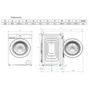 Beko 8kg Front Load Washing Machine with Steam BFLB8010W