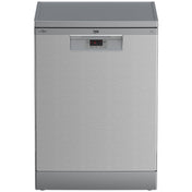 Beko 60cm Platinum Steel Freestanding Dishwasher BDFB1410X