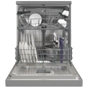 Beko 60cm Platinum Steel Freestanding Dishwasher BDFB1410X