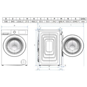 Beko 8kg/4kg UltraFast Washer Dryer Combo BWDB8420W