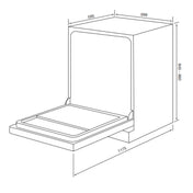 Belling 60cm Freestanding Stainless Steel Dishwasher BD14FSDX-2