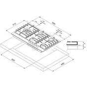 Belling 90cm Gas Stainless Steel Cooktop BDC905LS