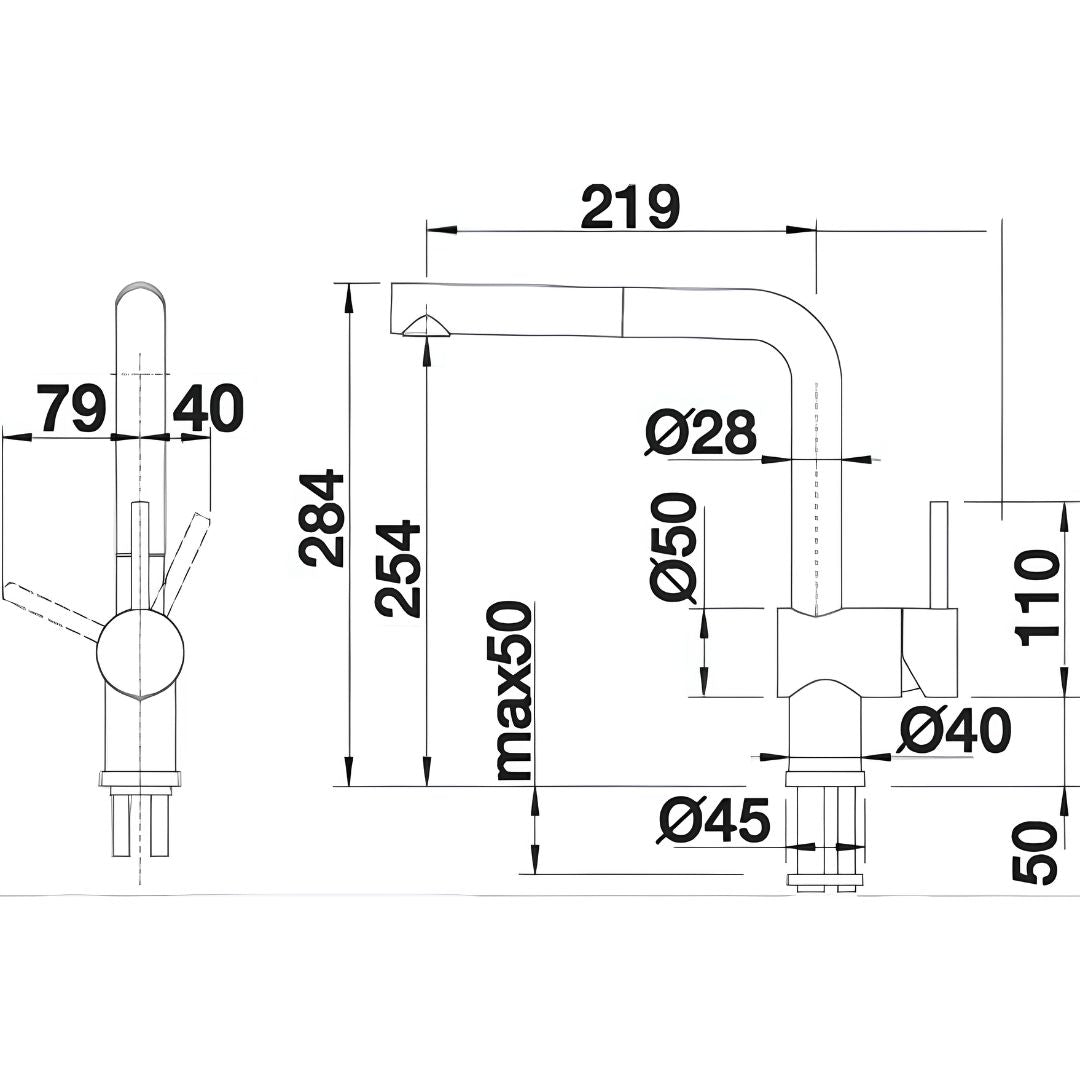 Blanco Pull-Out Mixer Tap LINUSSG - Clearance