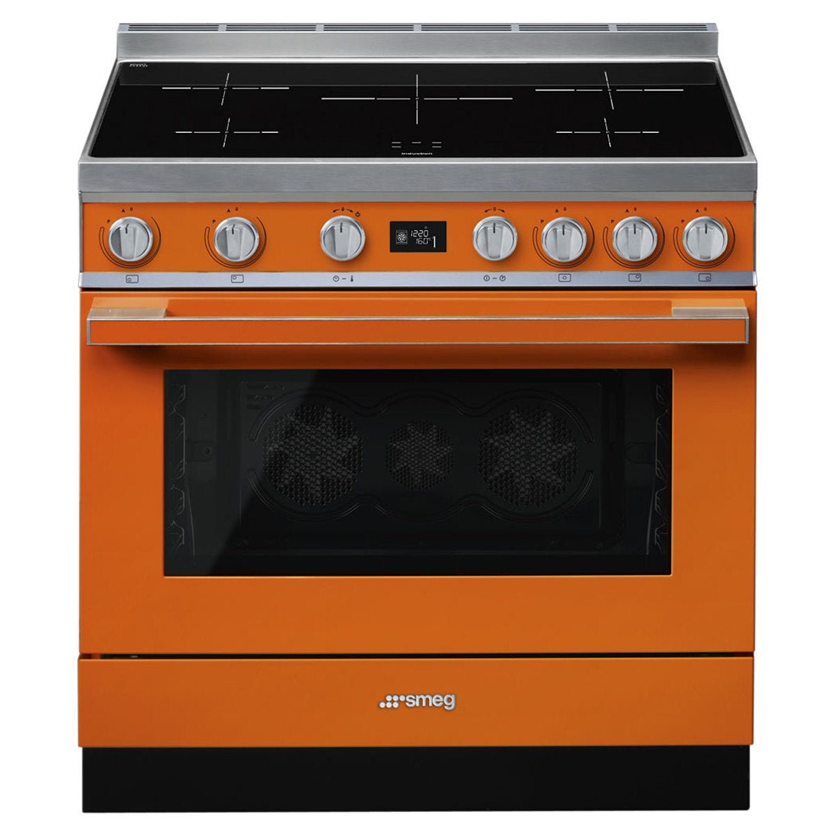 Smeg 90cm Orange Freestanding "Portofino" Oven CPF9IPOR - Factory Seconds Discount