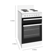 Chef 54cm Electric White Freestanding Oven CFE533WB - Factory Seconds