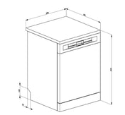 Smeg Stainless Steel Freestanding Dishwasher DWA6315X3 - Carton Damage Discount