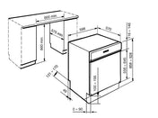 Smeg Semi-Integrated Dishwasher DWAI6315XT3
