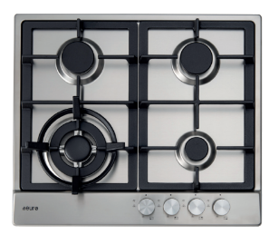 Euro 60cm Stainless Steel Gas Cooktop ECT60WCX - Factory Seconds Discount