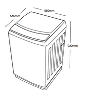 Euromaid 7kg Top Load Washing Machine ETL700FCW - Clearance
