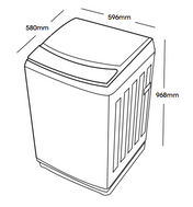 Euromaid 8kg Top Load Washing Machine ETL800FCW - Clearance