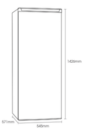 Euromaid 168L Upright Freezer EUFR168W - Clearance
