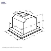 Electrolux 52cm Undermount Rangehood ERI522DSD - Ex Display