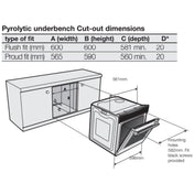 Electrolux 60cm Pyrolytic Dark Stainless Steel Oven EVEP614DSE - Carton Damage