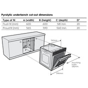 Electrolux 60cm Pyrolytic Dark Stainless Steel Steam Oven EVEP615DSE - Factory Seconds
