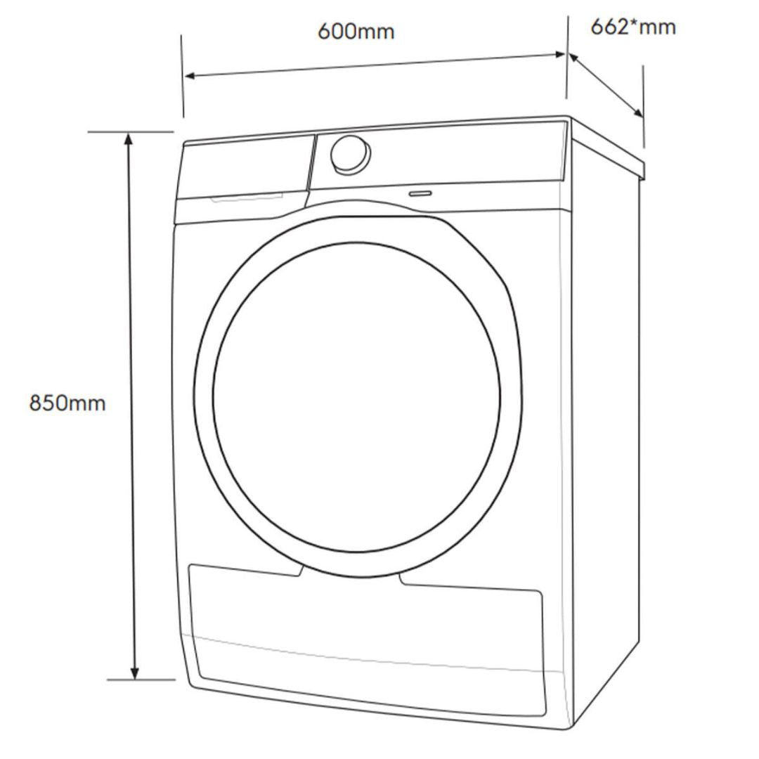 Electrolux 8kg UltimateCare 700 Heat Pump Dryer with Wi-Fi EDH803R7WB - Factory Seconds