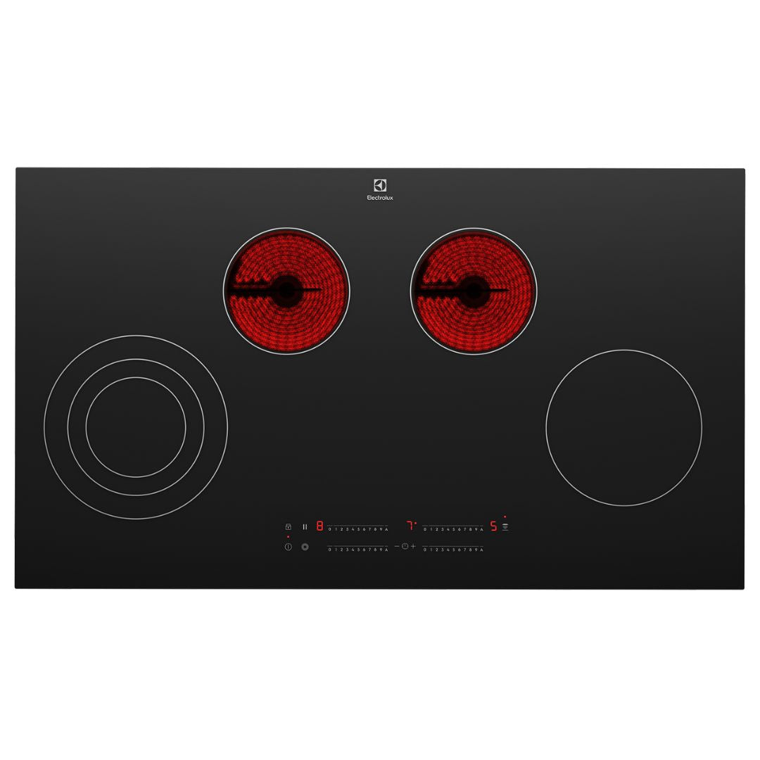 Electrolux 90cm Ceramic Glass Cooktop EHC944BE - Factory Seconds