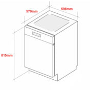 Euro 60cm Fully Integrated Dishwasher EDS14PFINTD