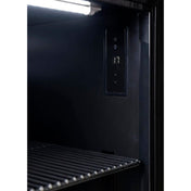 Euro 118L Black Beverage Cooler Left Hand Hinge EA555BFBL